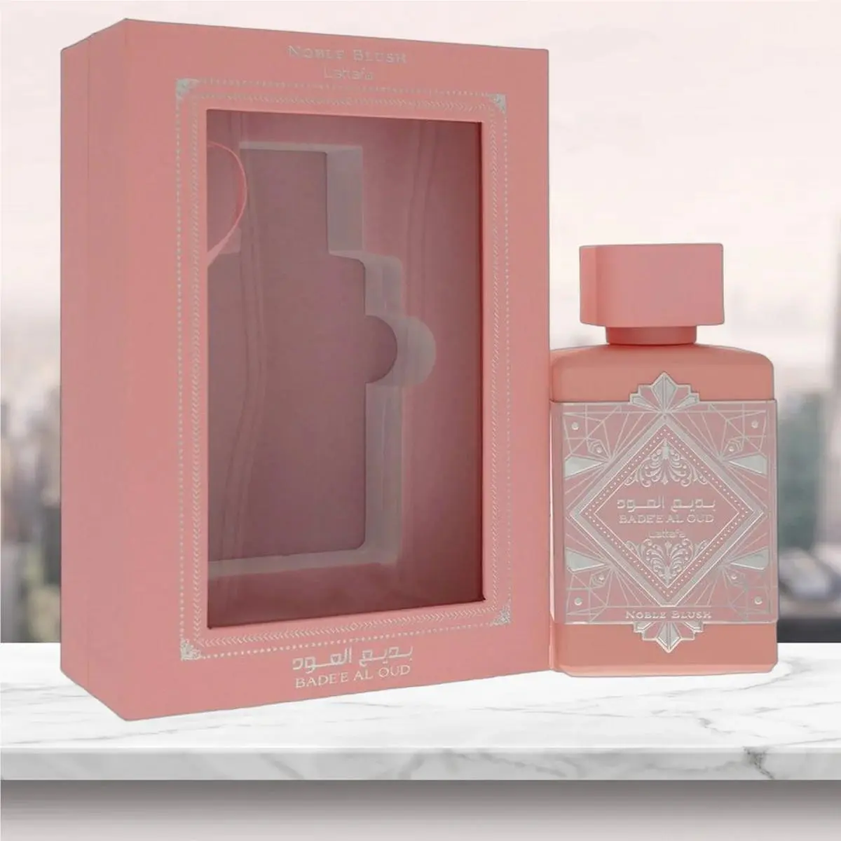 Lattafa Badee Al Oud Noble Blush Eau De Parfum Spray By Lattafa - 3.4 oz