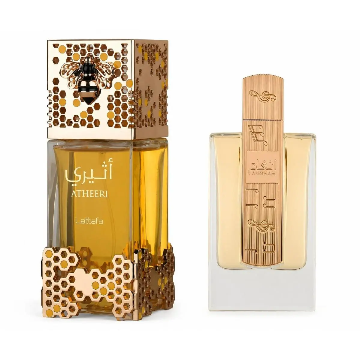 Atheeri Angham by Lattafa Edp 3.4 oz 2 Pc Fragrance Combo Pack