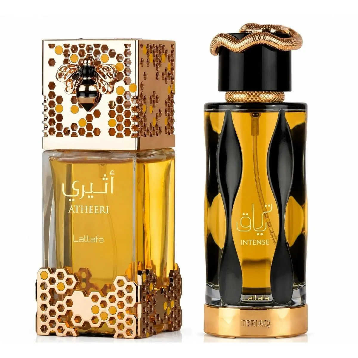 Atheeri Teriaq Intense by Lattafa Edp 3.4 oz 2 Pc Fragrance Combo Pack