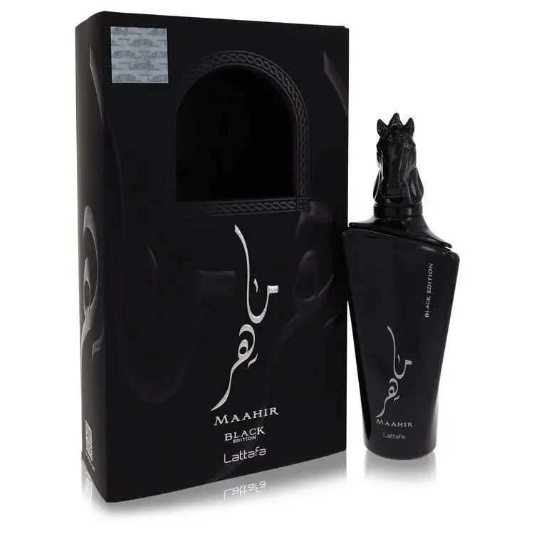 Maahir Black Edition Eau De Parfum Spray Unisex By Lattafa - 3.4 oz