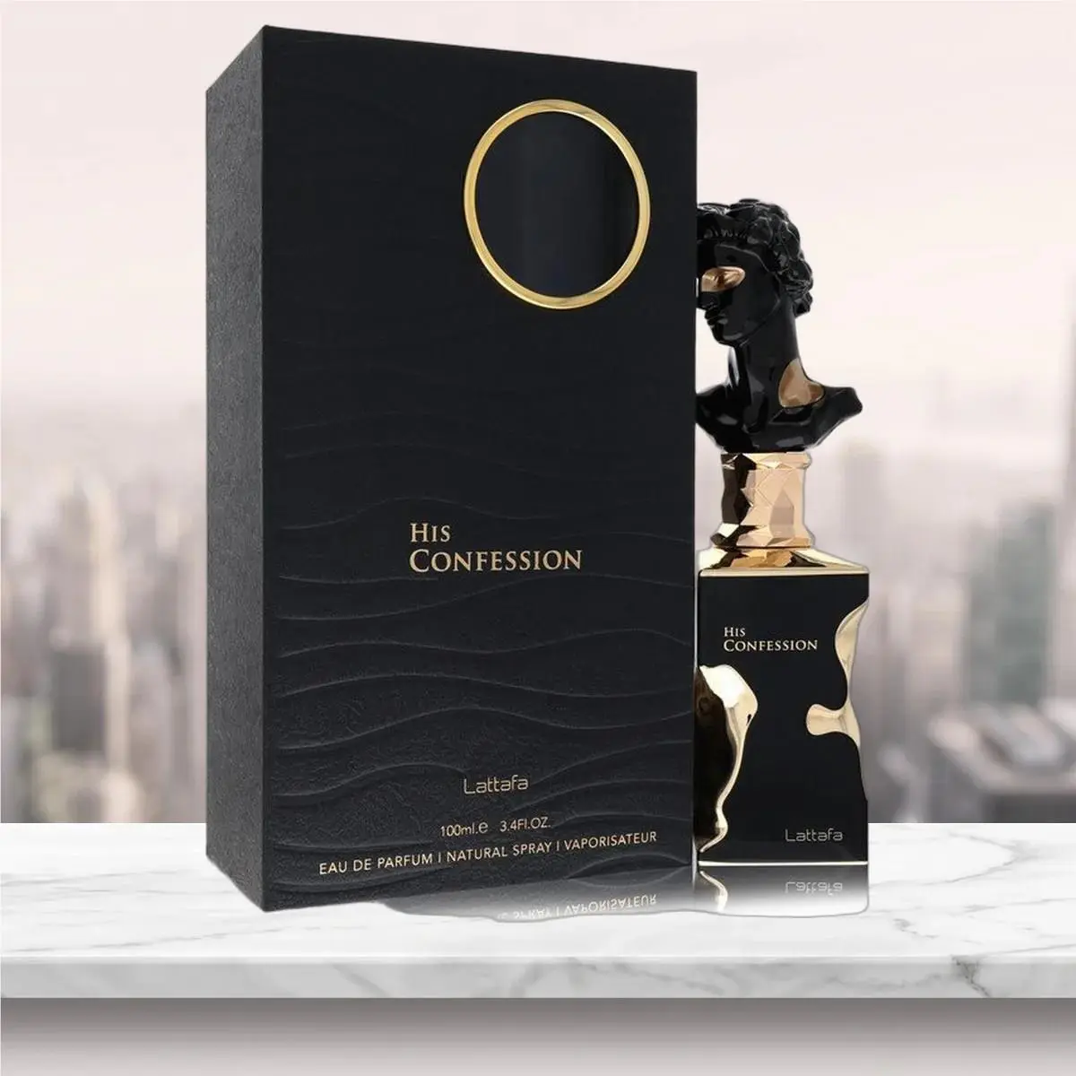 Lattafa His Confession Eau De Parfum Spray By Lattafa - 3.4 oz
