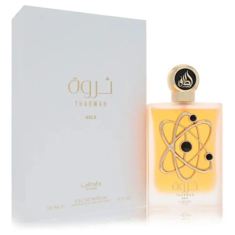 Pride Tharwah Gold Eau De Parfum Spray By  - 3.4 oz by Lattafa