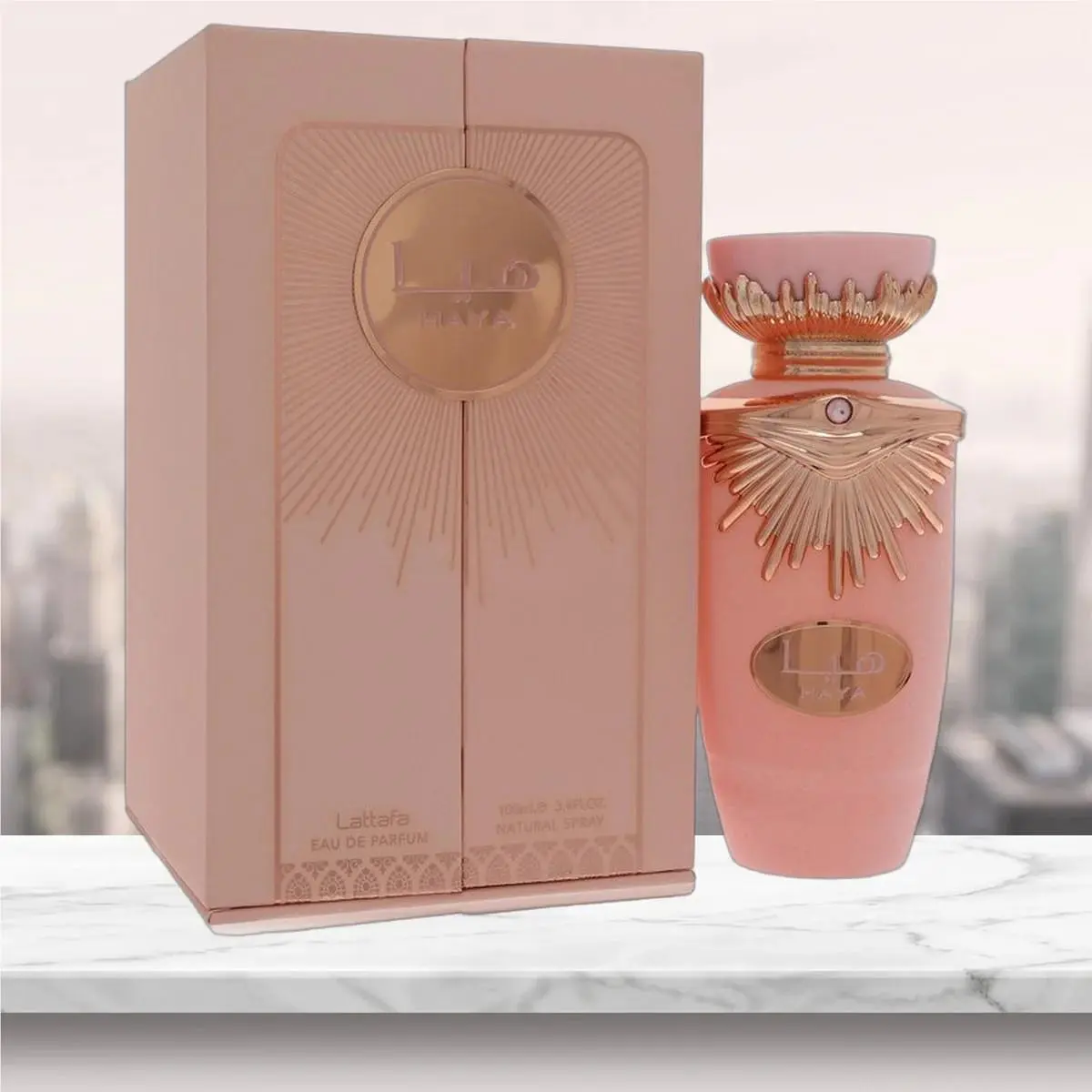 Lattafa Haya Eau De Parfum Spray By Lattafa - 3.4 oz