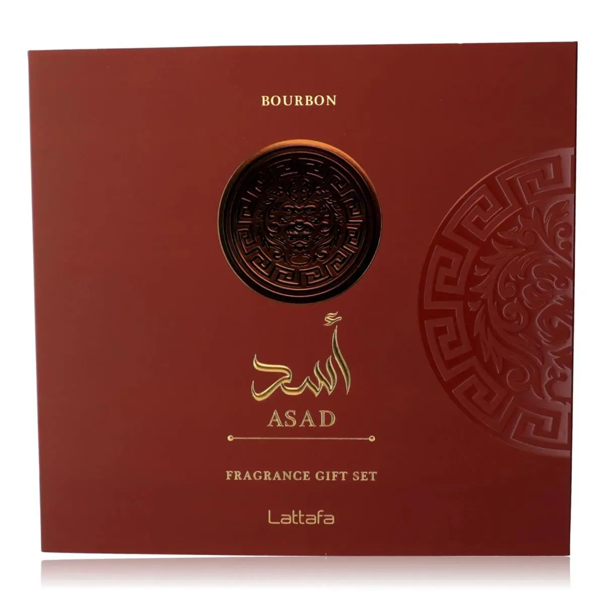 Asad Bourbon by Lattafa 3 Piece Gift Set For Men