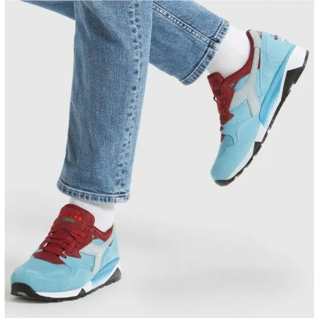 Diadora N9002 Overland Mens Sneakers Shoes 501177735 Sky-blue Aqua Sea Italy