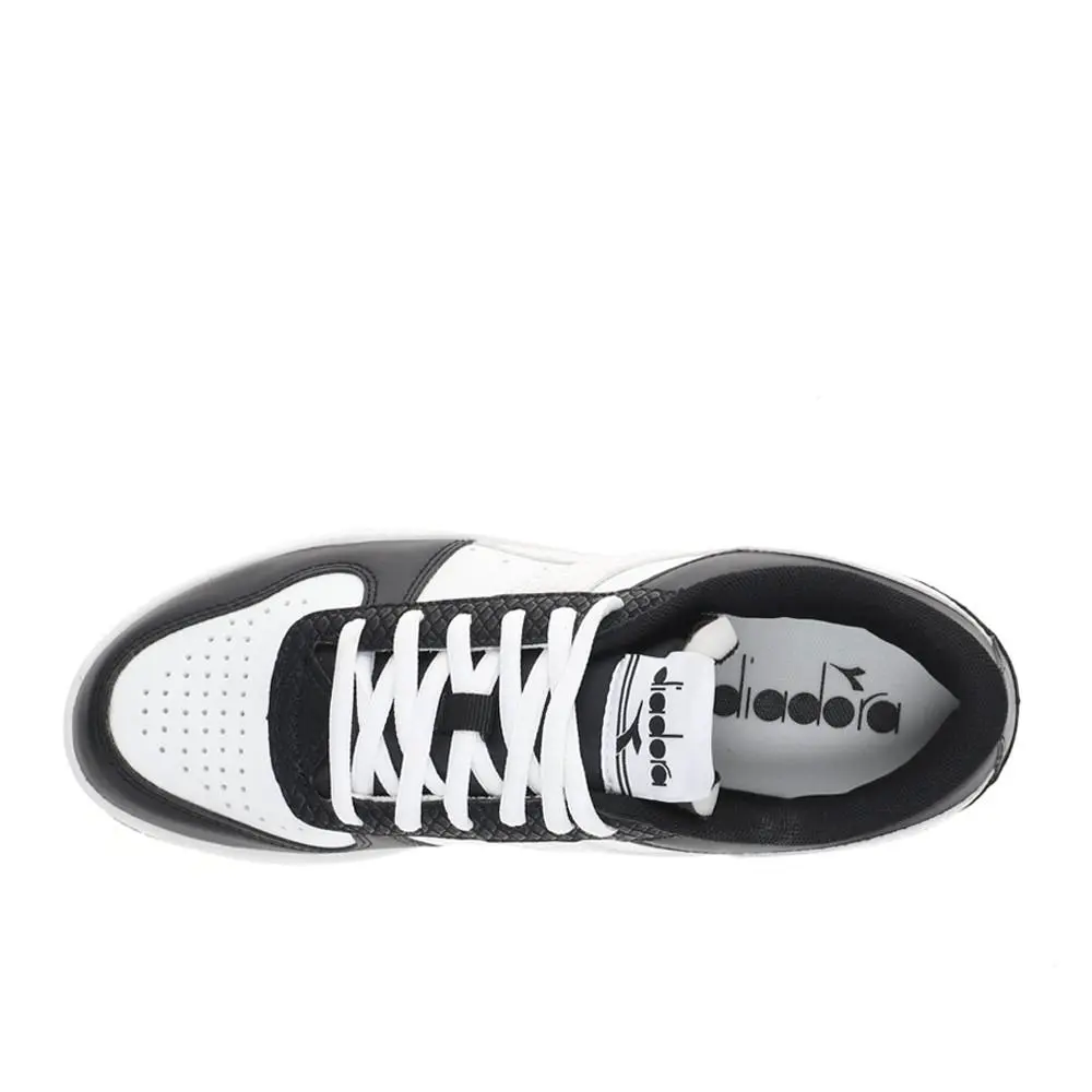 Diadora shoes - diadora Magic Basket Low Reptile Lace Up - 179793-C0641 - Black 2