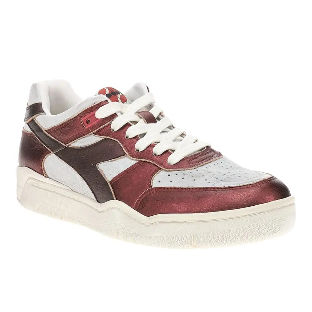Diadora shoes - diadora B.560 Pigskin Metallic Lace Up - 181205-C8460 - Silver 0