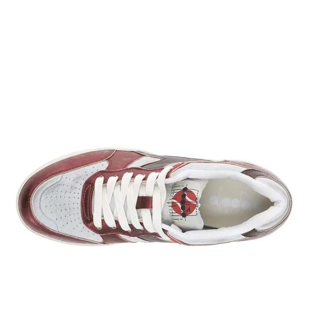 Diadora shoes - diadora B.560 Pigskin Metallic Lace Up - 181205-C8460 - Silver 2