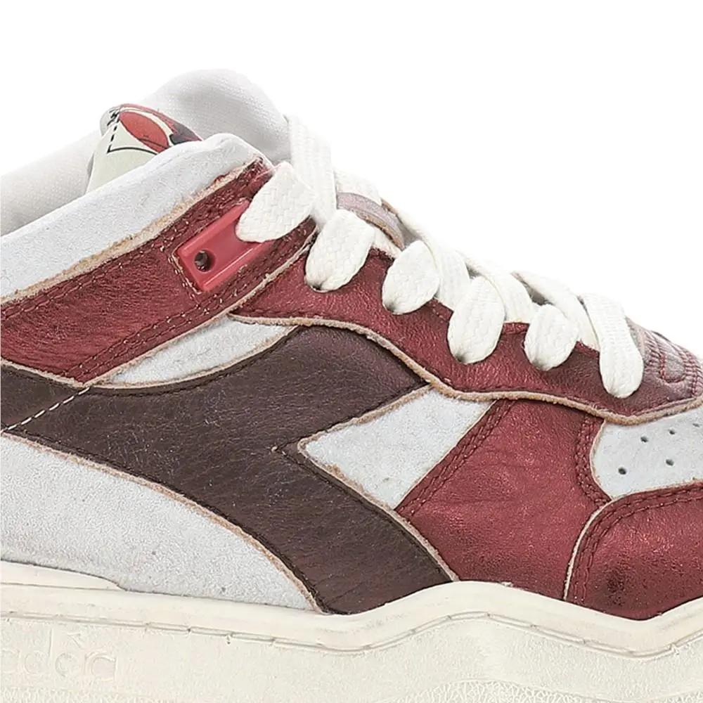 Diadora shoes - diadora B.560 Pigskin Metallic Lace Up - 181205-C8460 - Silver 4