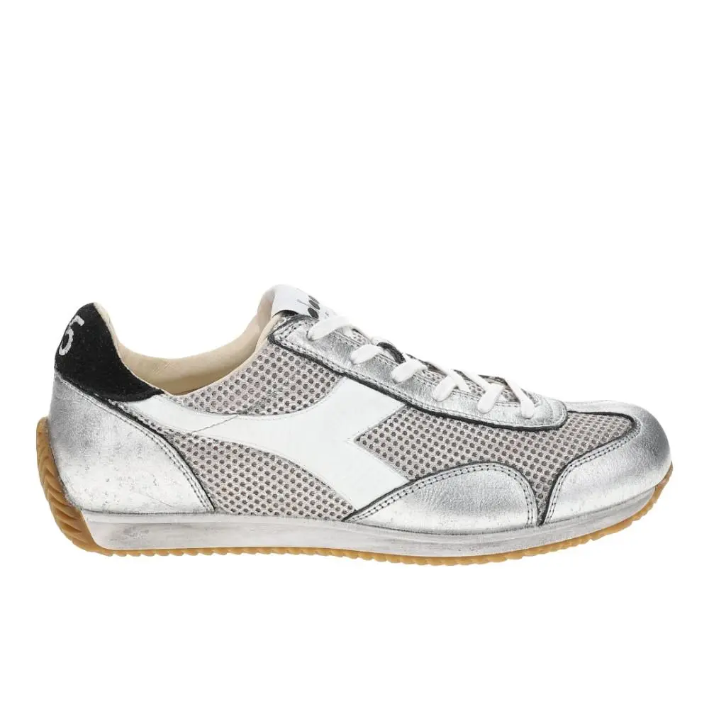 Diadora Equipe Stellar Sw Heritage Lace Up Mens Silver Sneakers Casual Shoes 18