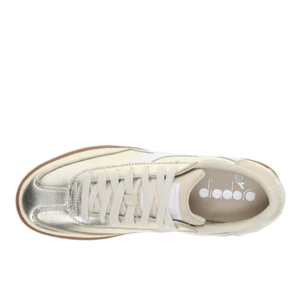 Diadora shoes - diadora Trainer Metallic Lace Up - 181987-25031 - Gold 2