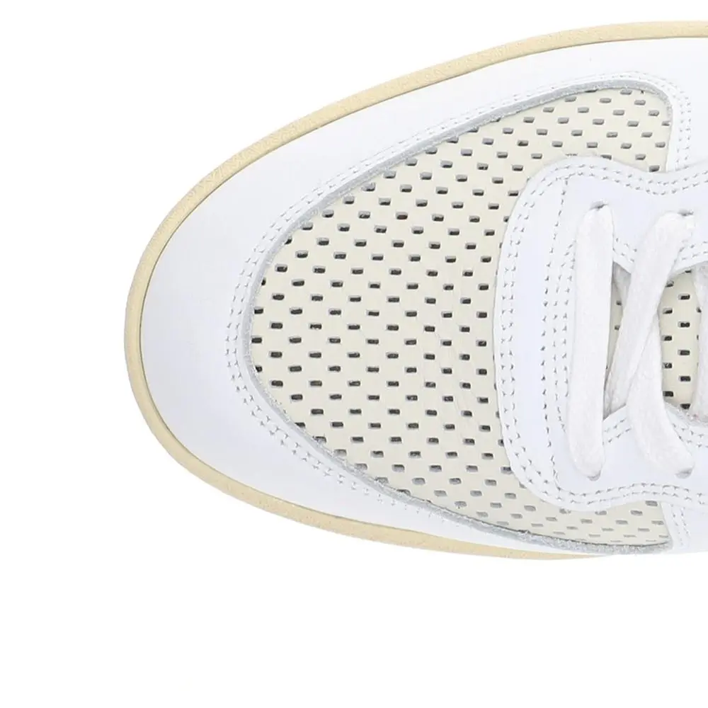 Diadora shoes - diadora Mi Basket Low Punched Italia Lace Up - 179703-20006 - White 5