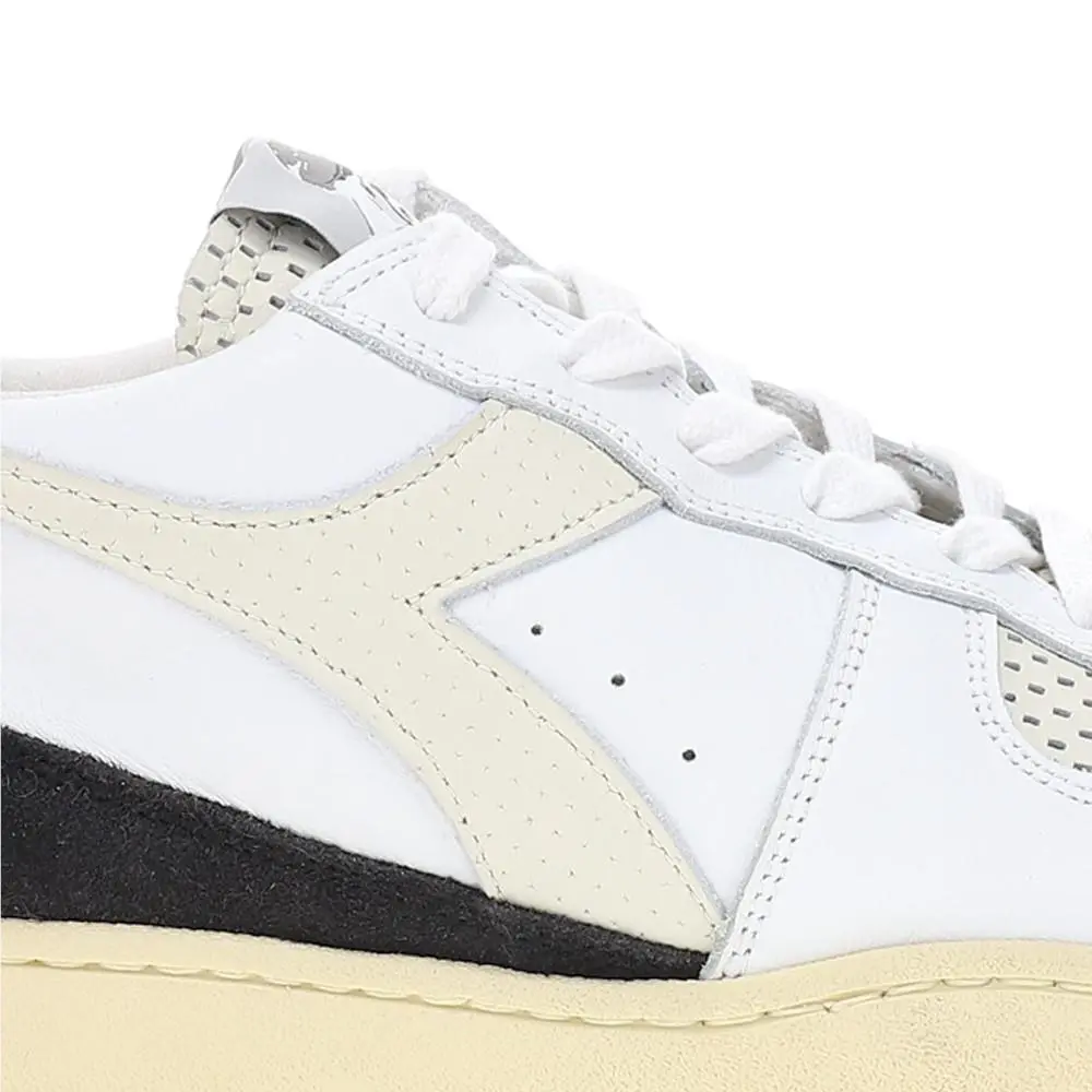 Diadora shoes - diadora Mi Basket Low Punched Italia Lace Up - 179703-20006 - White 11