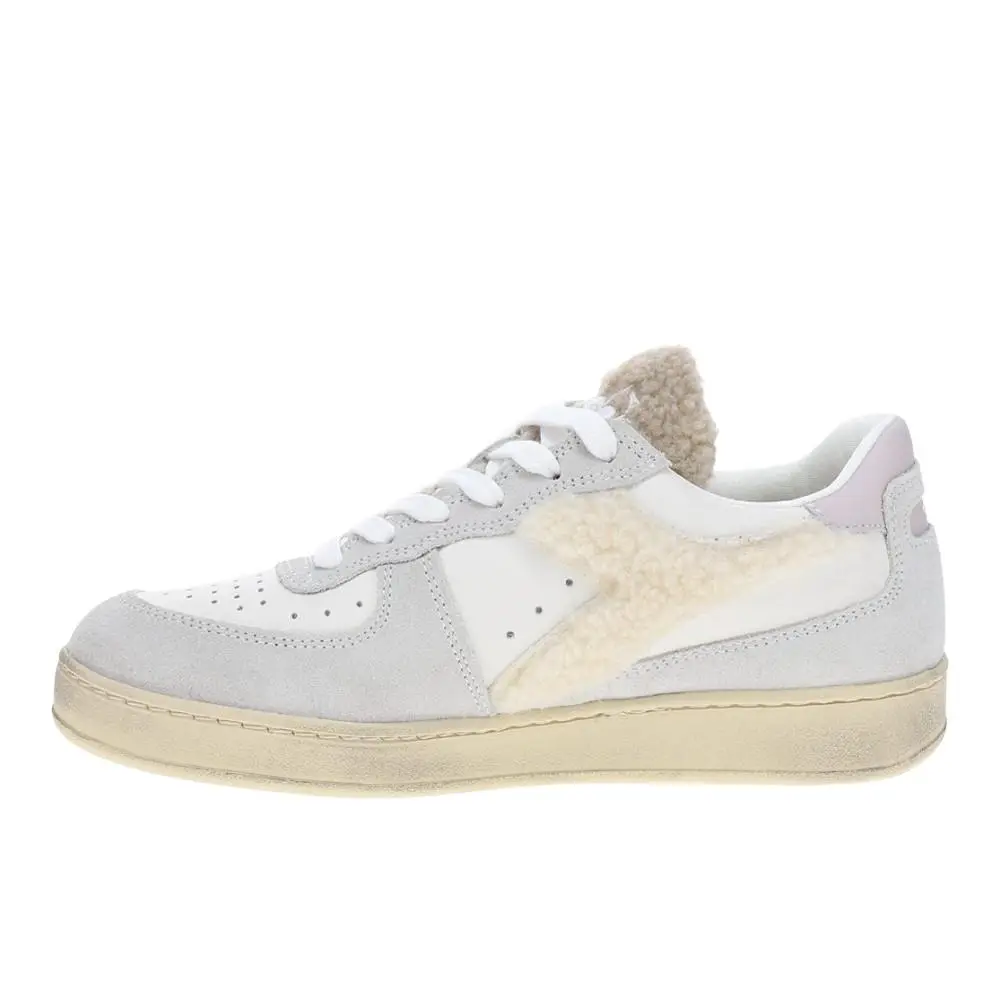 Diadora shoes - diadora Mi Basket Low Chalet Lace Up - 181236-20006 - White 1