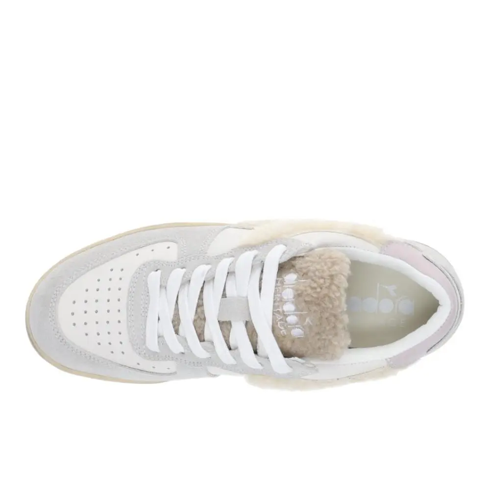 Diadora shoes - diadora Mi Basket Low Chalet Lace Up - 181236-20006 - White 2
