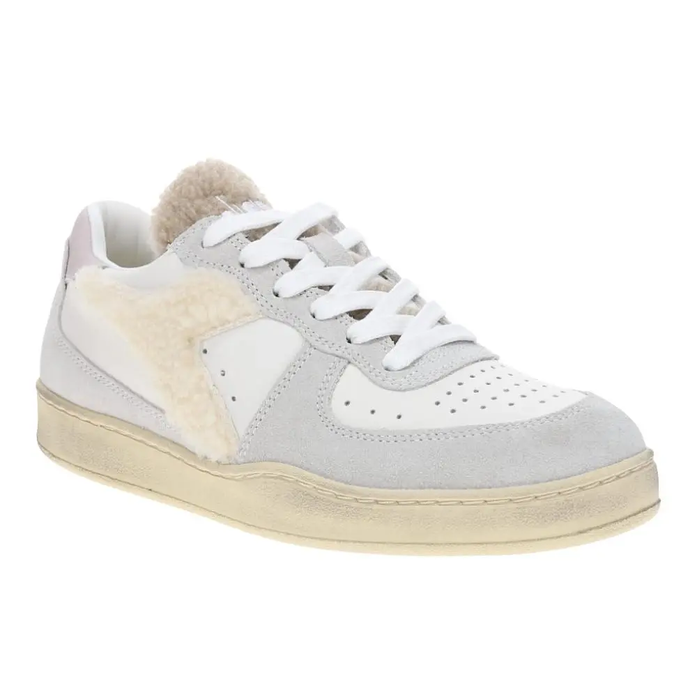 Diadora shoes - diadora Mi Basket Low Chalet Lace Up - 181236-20006 - White 5
