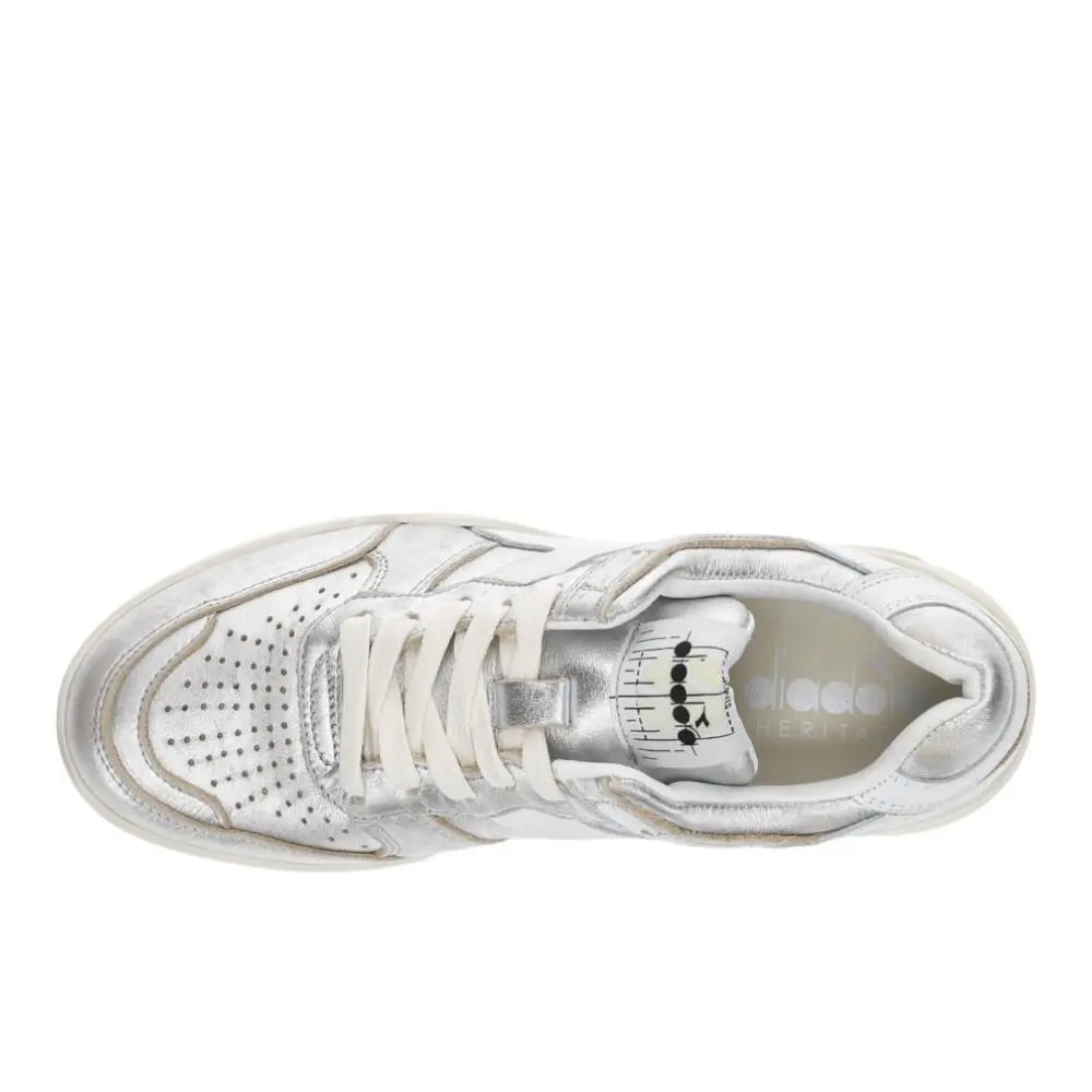 Diadora shoes - diadora B.560 Metallic Lace Up - 181320-20006 - Silver 2