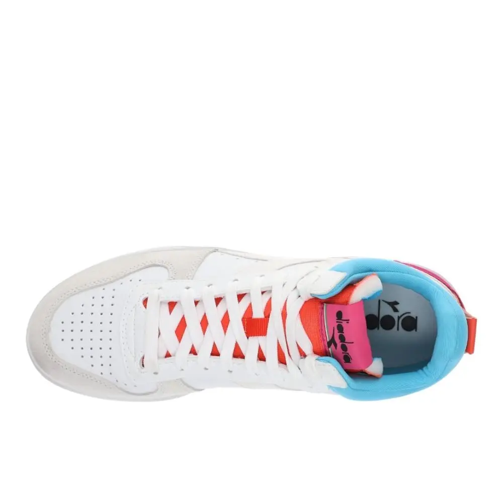Diadora shoes - diadora Magic Basket Demi Croco Lace Up - 179302-D0293 - White 2