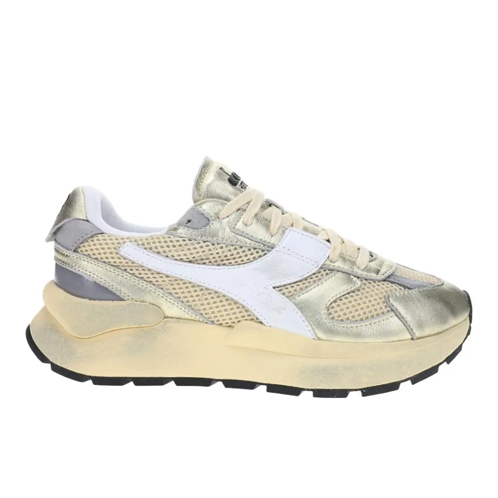 Diadora Mercury Elite Lam Used Lace Up Mercury Elite Lam Lace Up Womens Beige Sneakers Casual Shoes 18235