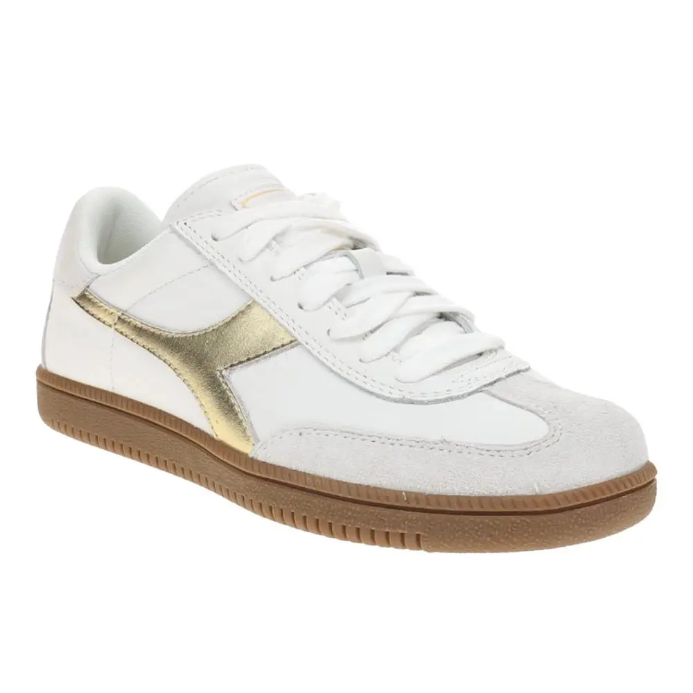 Diadora shoes - diadora Trainer Dore Lace Up - 182420-C1070 - Gold, White (UPC: 197020488854) 0