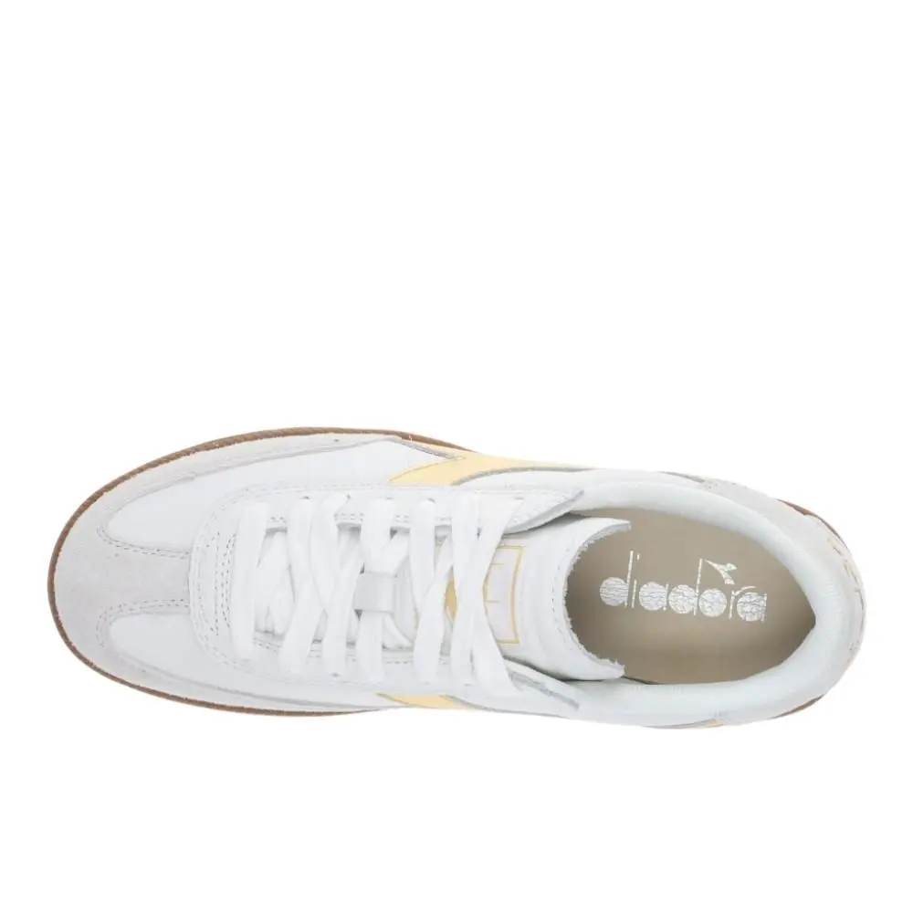 Diadora shoes - diadora Trainer Dore Lace Up - 182420-C1070 - Gold, White (UPC: 197020488854) 2
