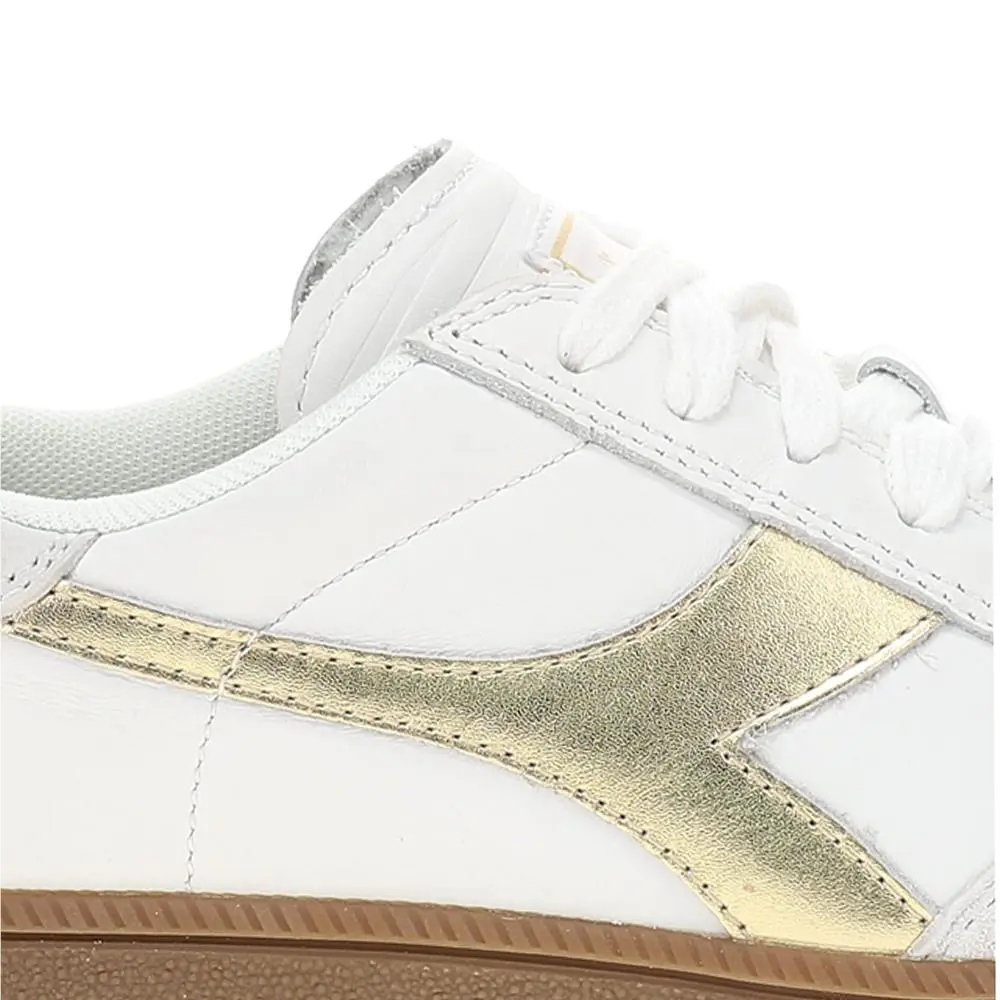 Diadora shoes - diadora Trainer Dore Lace Up - 182420-C1070 - Gold, White (UPC: 197020488854) 4