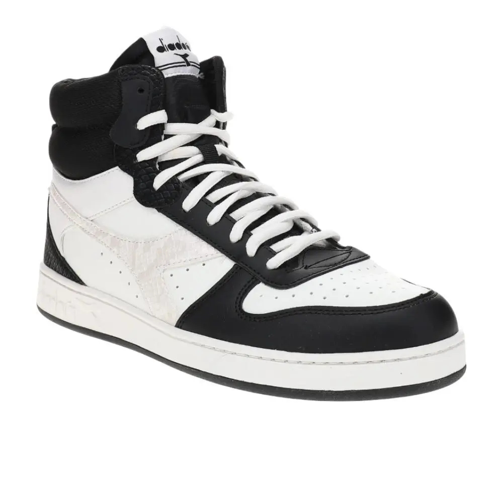 Diadora shoes - diadora Magic Basket Mid Reptile Lace Up - 179783-C0641 - Black (UPC: 197020128279) 0