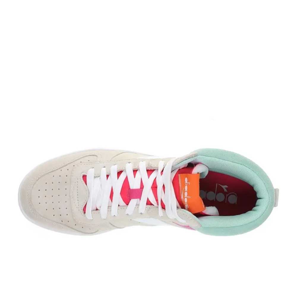 Diadora shoes - diadora Magic Basket Mid Suede Lace Up - 179011-D0815 - White (UPC: 197020265103) 2