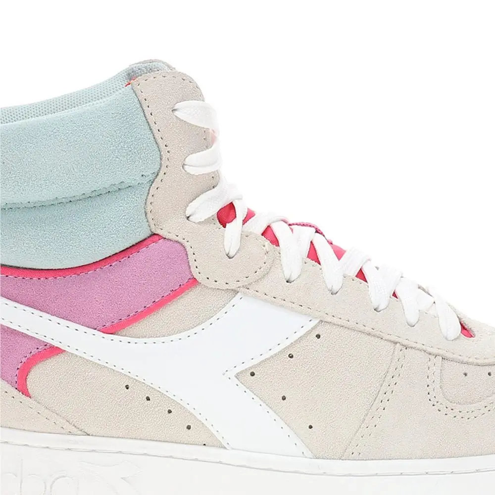 Diadora shoes - diadora Magic Basket Mid Suede Lace Up - 179011-D0815 - White (UPC: 197020265103) 4