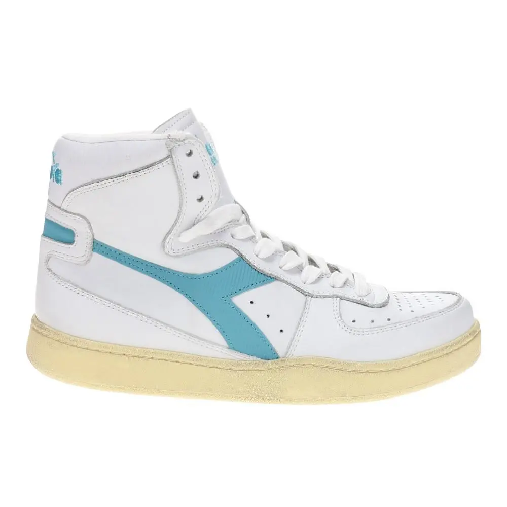 Diadora Mi Basket Used High Top Mi Basket High Top Mens Size 6.5 M Sneakers Casual Shoes 158569-D0