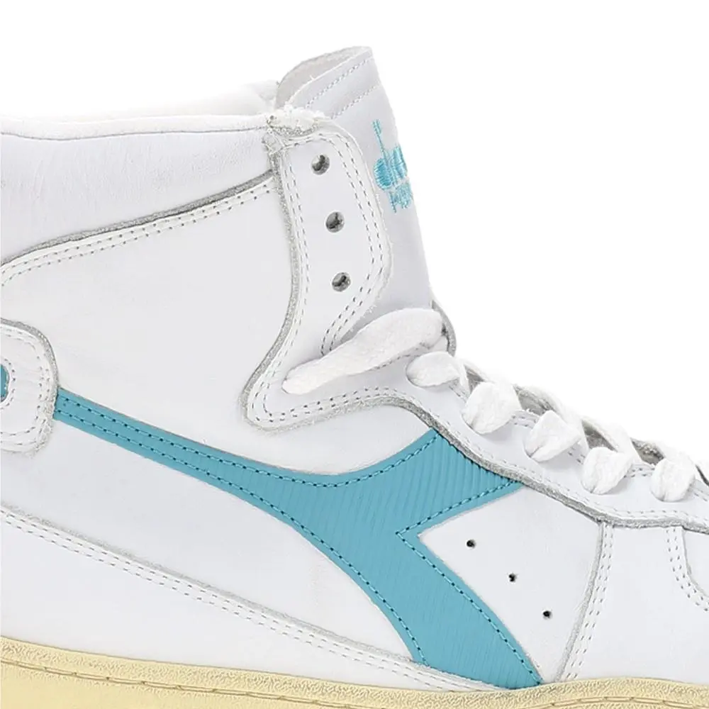 Diadora shoes - diadora Mi Basket Used High Top - 158569-D0691 - White (UPC: 197020119871) 4