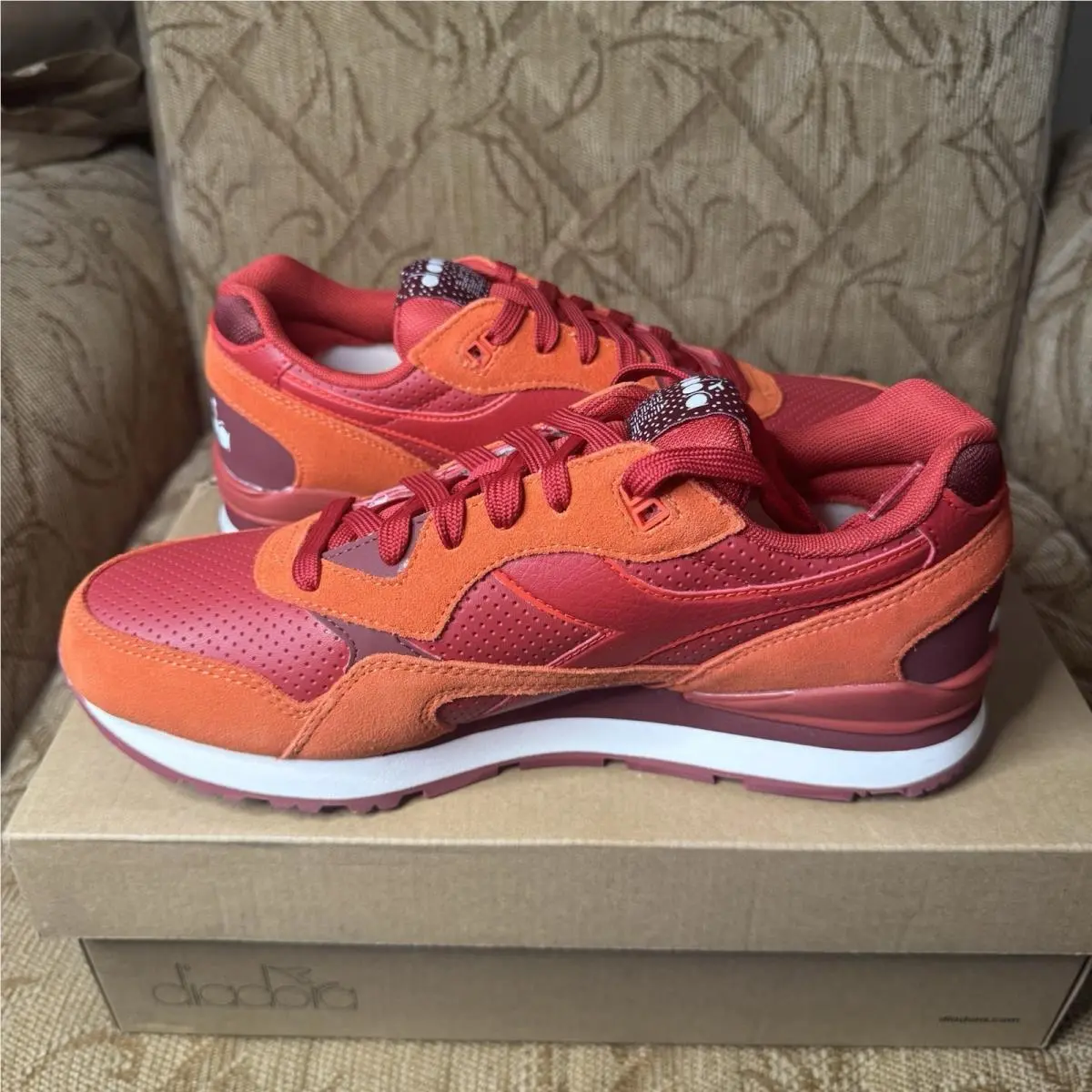 Diadora shoes - Diadora N92 - Red 1