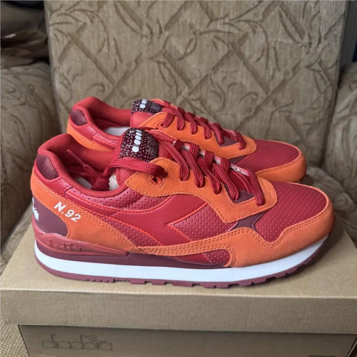 Diadora shoes - Diadora N92 - Red 2
