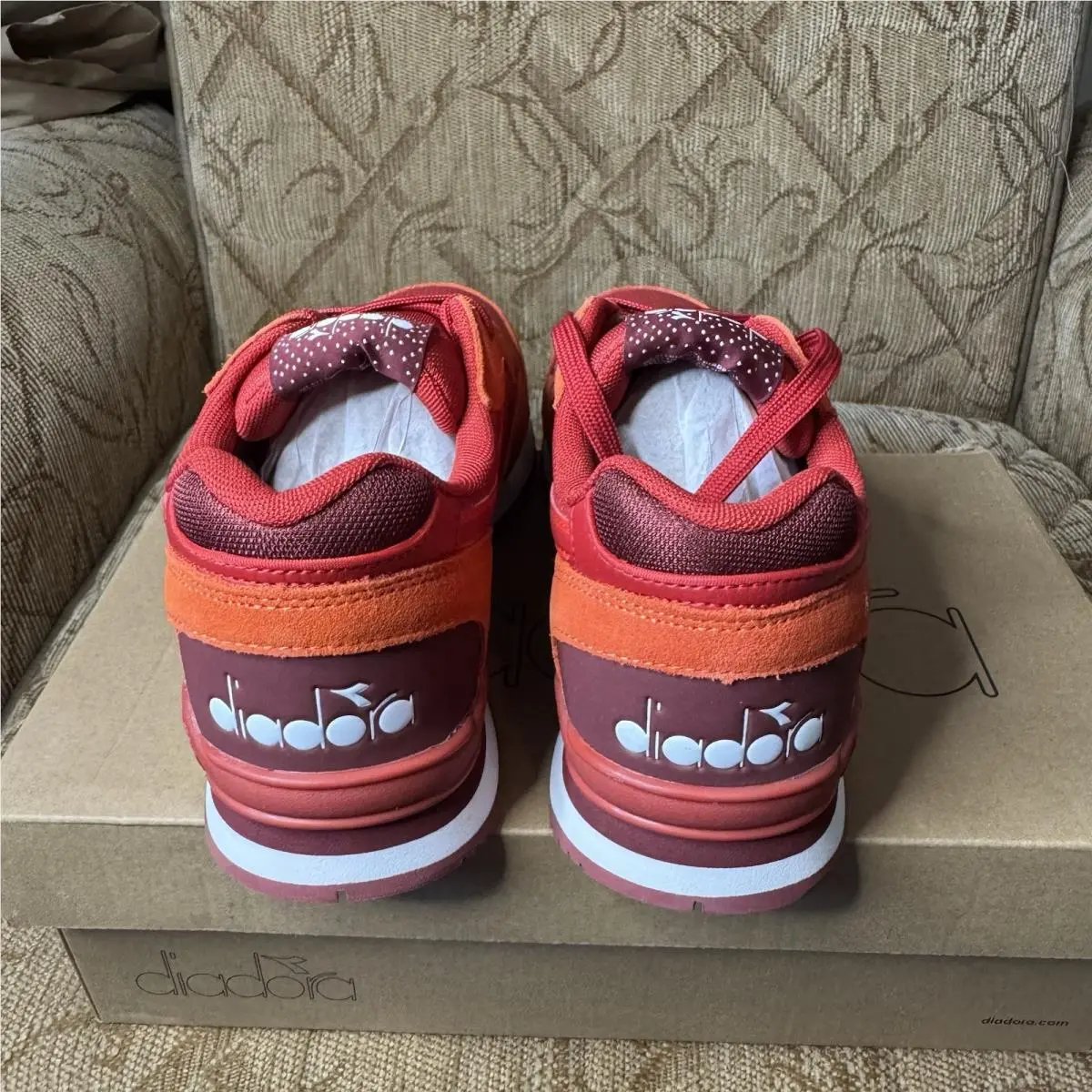 Diadora shoes - Diadora N92 - Red 4