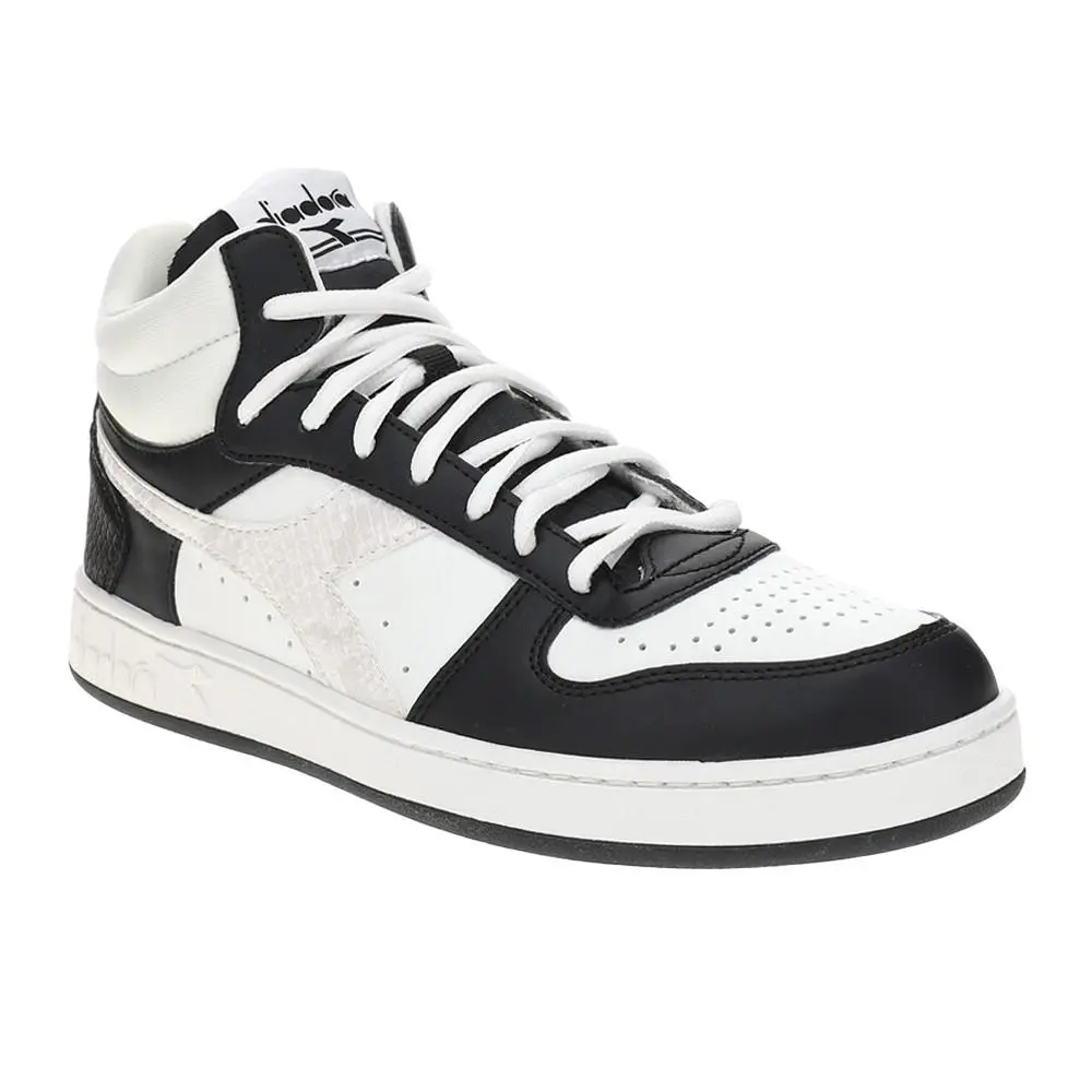 Diadora shoes - diadora Magic Basket Demi Reptile Lace Up - 179784-C0641 - Black (UPC: 197020128347) 0