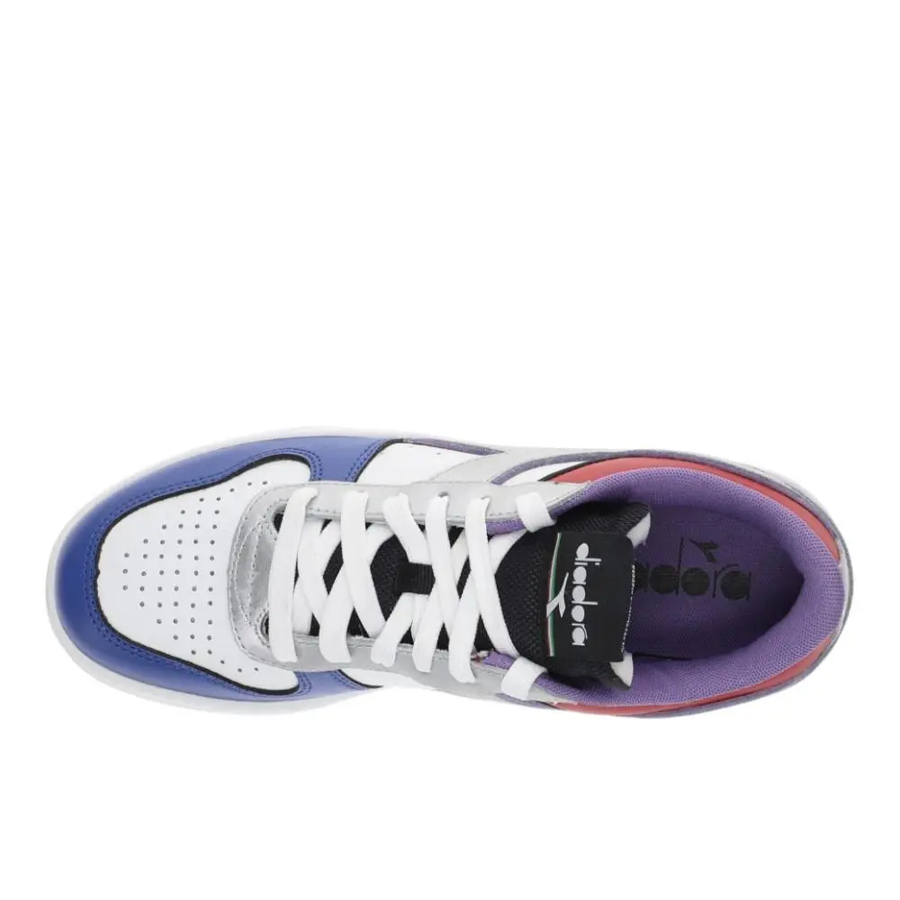 Diadora shoes - diadora Magic Basket Low Galaxy Lace Up - 179290-C0519 - Silver (UPC: 193867986713) 2