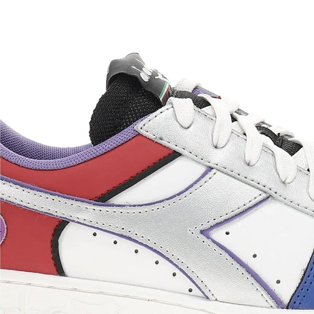 Diadora shoes - diadora Magic Basket Low Galaxy Lace Up - 179290-C0519 - Silver (UPC: 193867986713) 4