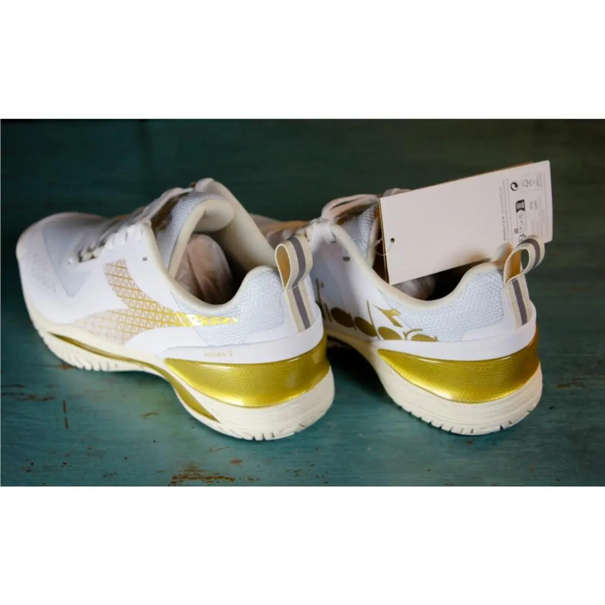 Diadora shoes - Blushfield Torneo 2 - Blushfield Torneo - 101179503 01 - White/Gold (UPC: 197020153417) 13