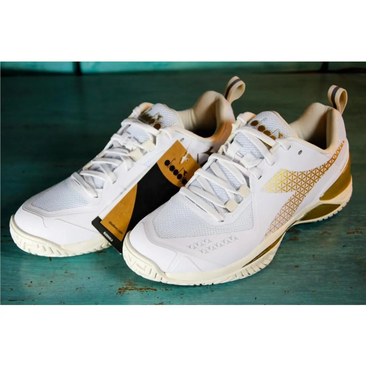 Diadora shoes - Blushfield Torneo 2 - Blushfield Torneo - 101179503 01 - White/Gold (UPC: 197020153417) 14