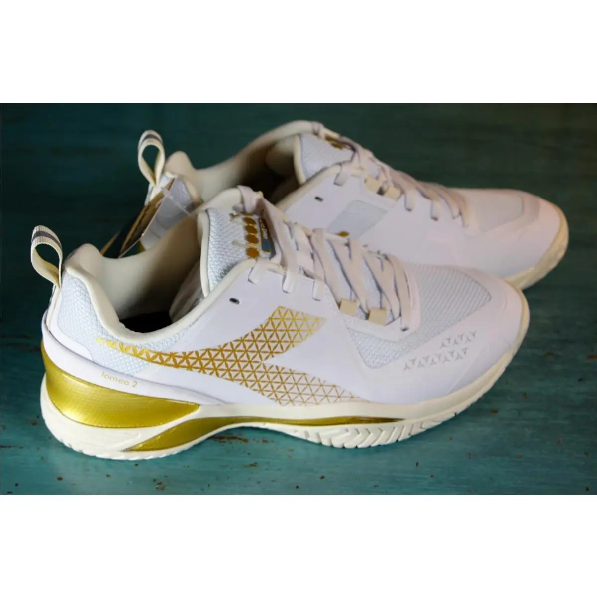 Diadora shoes - Blushfield Torneo 2 - Blushfield Torneo - 101179503 01 - White/Gold (UPC: 197020153417) 5
