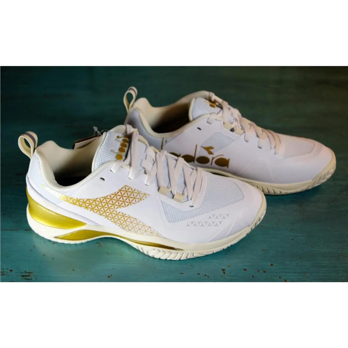 Diadora shoes - Blushfield Torneo 2 - Blushfield Torneo - 101179503 01 - White/Gold (UPC: 197020153417) 6