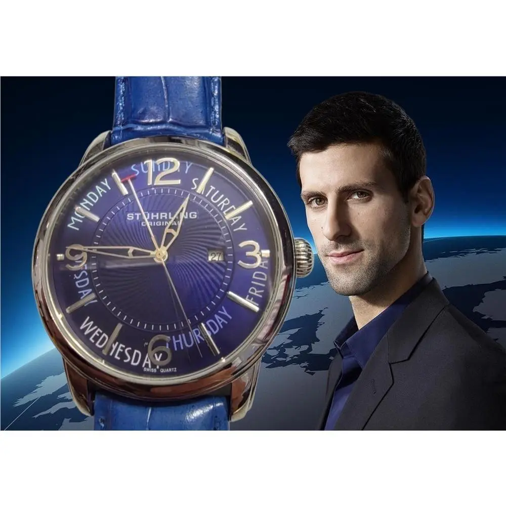 Stuhrling Symphony Swiss Quartz Retrograde 44MM Men`s Watch by Stührling