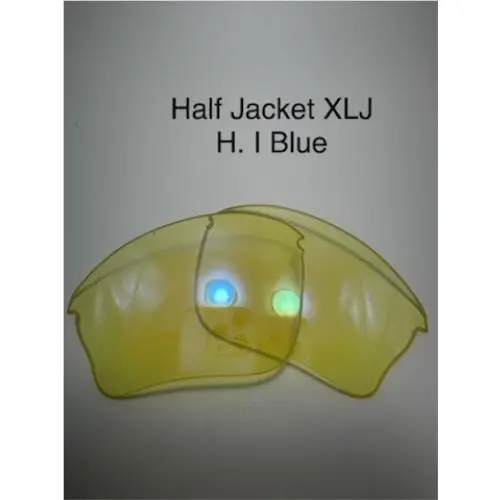 Replacement Lenses For Oakley Half Jacket Xlj Yellow with Blue Mirror