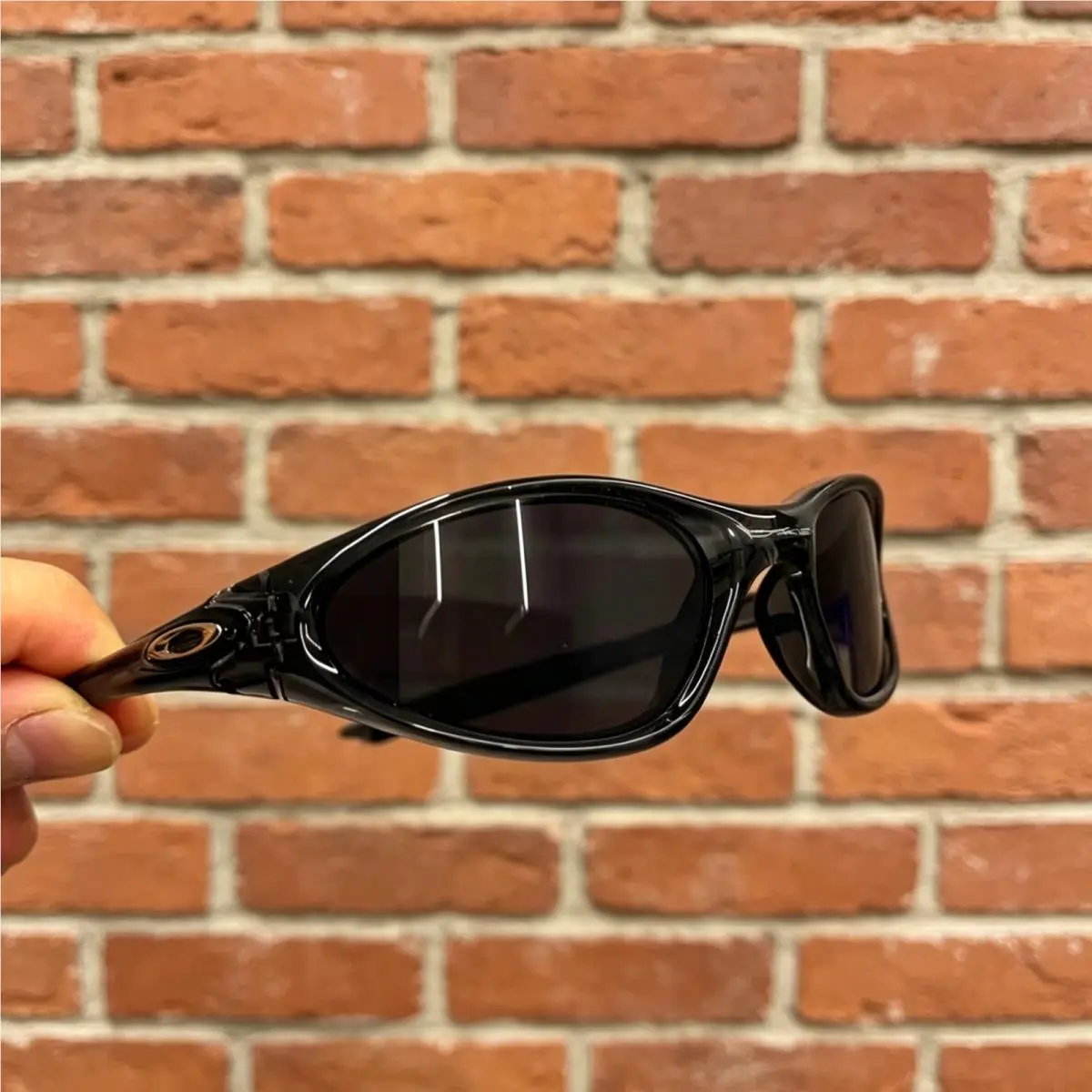 Retro Oakley Minute Gen1 Minute1.0 Sunglasses Clear Black Frame Dark Lenses
