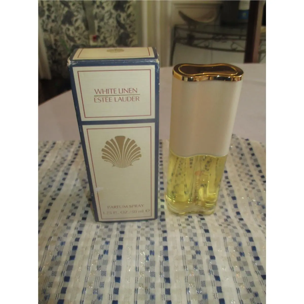 Vtg Estee Lauder White Linen Parfum Spray 1.75 FL OZ