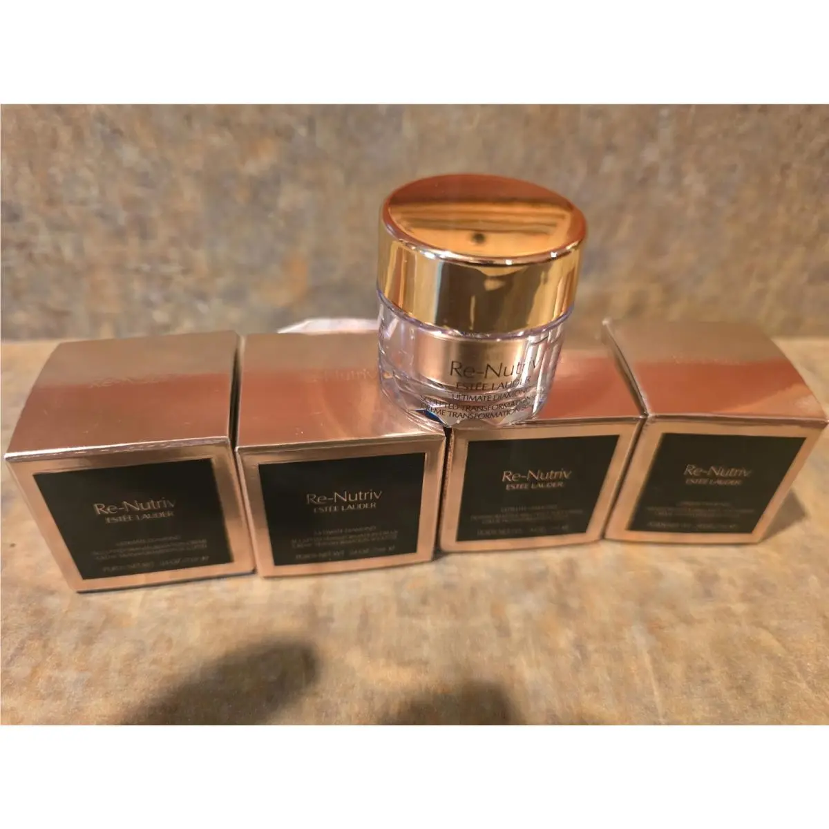 4x Estee Lauder Re-nutriv Ultimate Diamond Transform Energy Creme 0.24oz/7ml