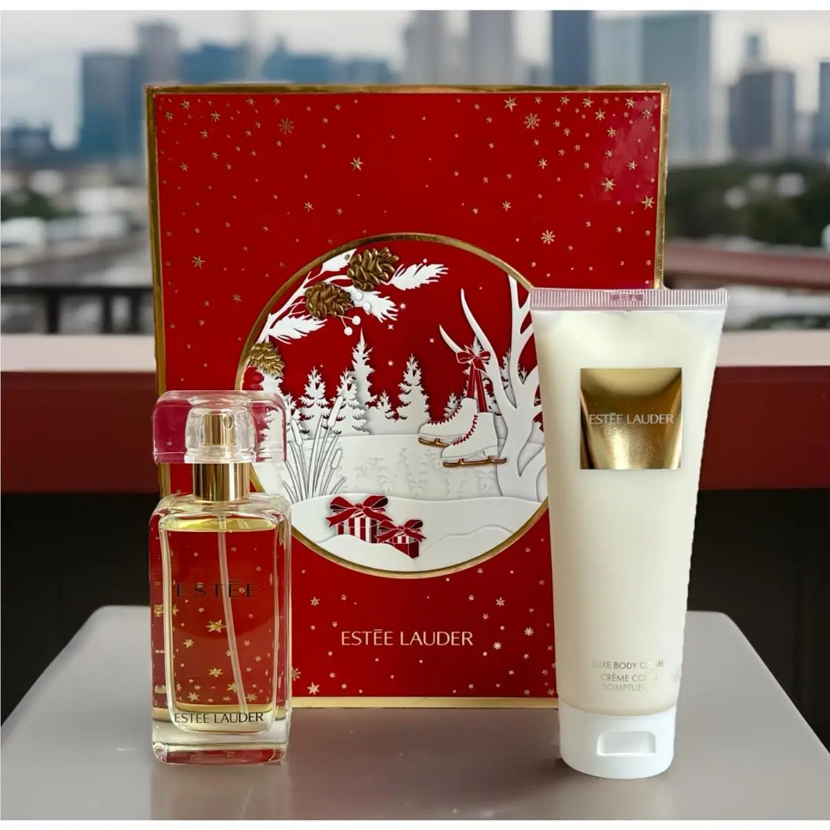 Estee By Estee Lauder Indulgent Duo 1.7oz Edp 3.4oz Luxe Body Creme Gift Set