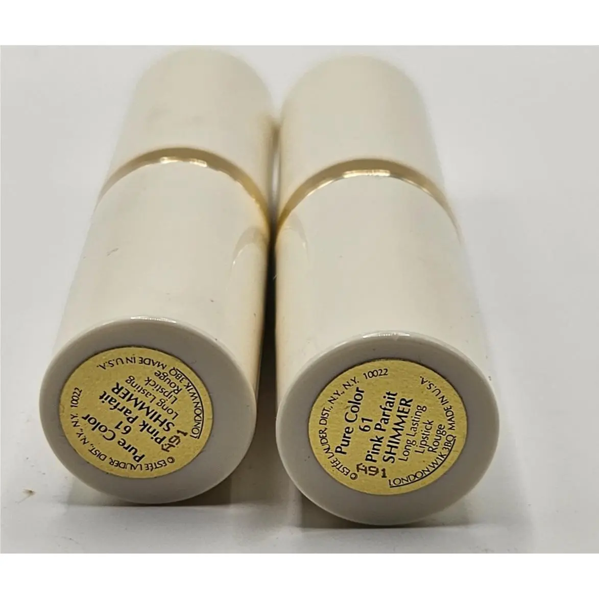 2 Estee Lauder Pure Color Long Lasting Lipstick 61 Pink Parfait Shimmer Gwp