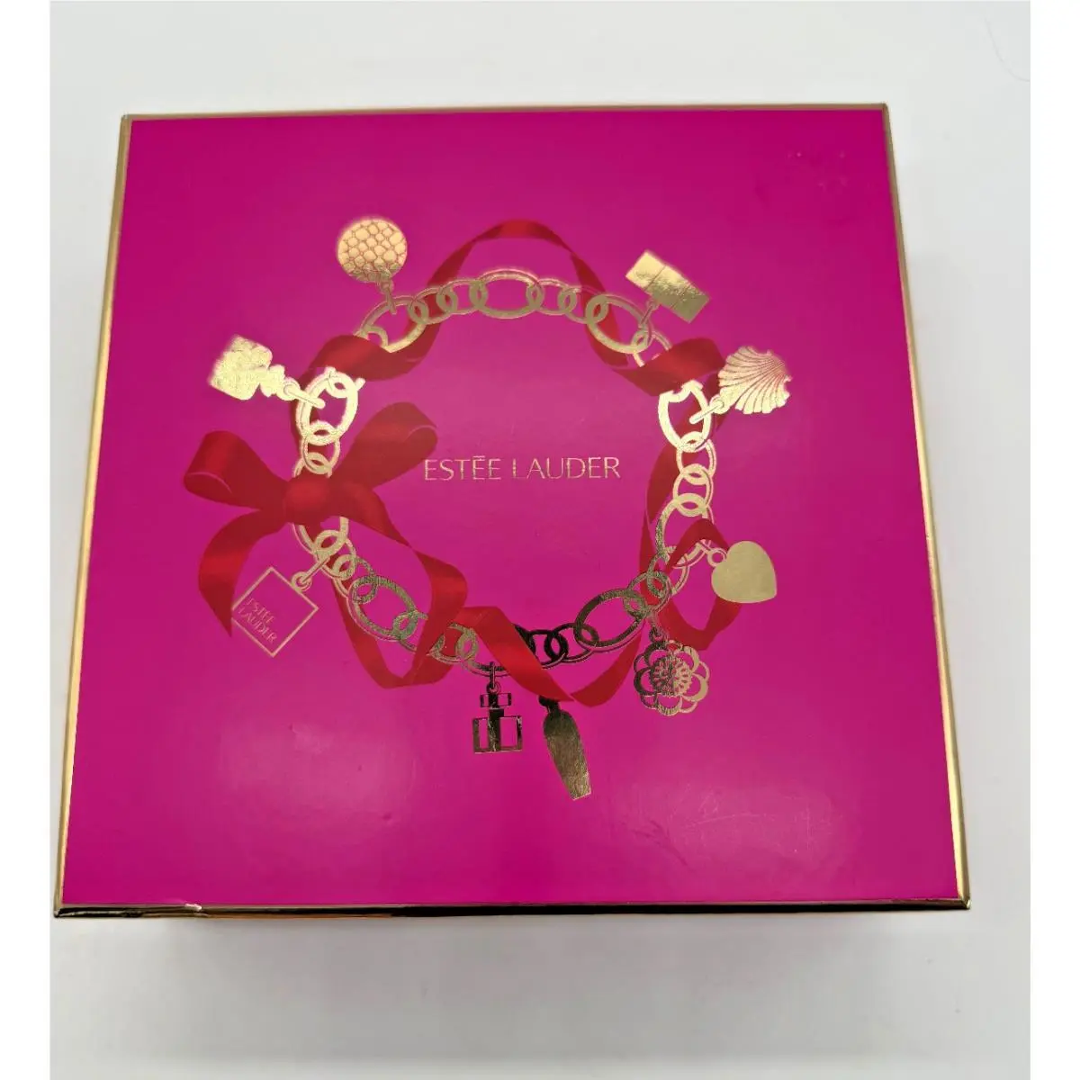 Estee Lauder Small Wonders Perfume Set with Mirrored Base 5 Pieces Pink