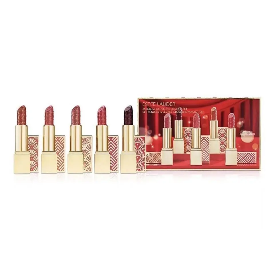 Estee Lauder Magical Illusions 5 Piece Full Size Lipstick Set Limited Edition